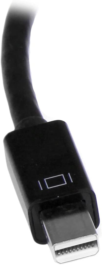 StarTech.com Mini DisplayPort to HDMI Adapter - Active mDP to HDMI Video Converter - 4K 30Hz - Mini DP or Thunderbolt 1/2 Mac/PC to HDMI Monitor/TV/Display - mDP 1.2 to HDMI Adapter Dongle (MDP2HD4KS) Black 4K 30Hz Converter