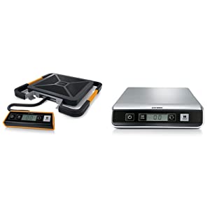 DYMO Digital Shipping Scale, 400-pound (1776113) &amp; Digital Postal Scale/Shipping Scale, 25-Pound (1772059)