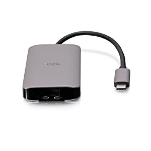 C2g/ cables to go C2G USB-C Mini Dock with HDMI, USB-A, Ethernet, and USB-C Power Delivery up to 100W - 4K 30Hz