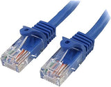 StarTech.com Cat5e Ethernet Cable20 ft - Blue - Patch Cable - Snagless Cat5e Cable - Network Cable - Ethernet Cord - Cat 5e Cable - 20ft (RJ45PATCH20) 20 ft / 6m Blue