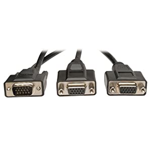 Tripp Lite P516-001-HR 1 Feet SXGA/UXGA Hi-Res Splitter Cable VGA Splitter