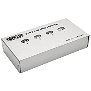 Tripp Lite 4-Port USB 2.0 Hi-Speed Printer / Peripheral Sharing Switch (U215-004-R)