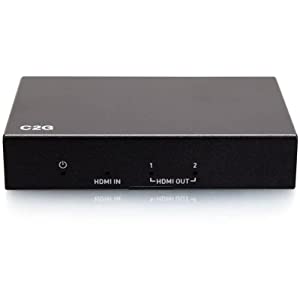 C2g/ cables to go C2G 2-Port HDMI Distribution Amplifier Splitter - 4K 60Hz