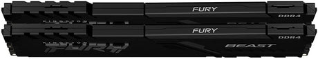Kingston FURY Beast 64GB (2x32GB) 3600MHz DDR4 CL18 Desktop Memory Kit of 2 KF436C18BBK2/64, Black 3600MHz 64GB (2x32GB) Black