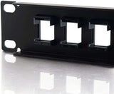C2g/ cables to go C2G 16-Port Patch Panel - Blank 1U Keystone Panel for Ethernet Cables - Works with Almost Any Snap-in Jack Including Cat6-03858, Black