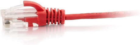 C2g/ cables to go C2G 01168 Cat6 Slim Cable - Snagless Unshielded Slim Ethernet Network Patch Cable, Red (7 Feet, 2.13 Meters) Red 7'
