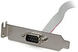 StarTech.com 1 Port 16-Inch DB9 Serial Port Bracket to 10 Pin Header - Low Profile (PLATE9M16LP)