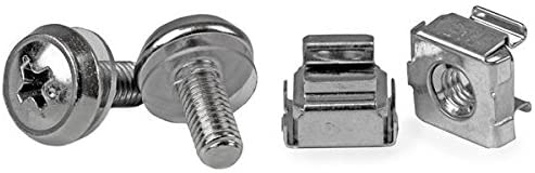 StarTech.com 50 Pkg M5 Mounting Screws and Cage Nuts for Server Rack Cabinet