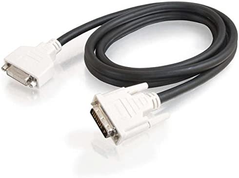 C2g/ cables to go C2G 26950 DVI-D M/F Dual Link Digital Video Extension Cable, Black (6.6 Feet, 2 Meters)