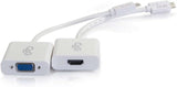 C2g/ cables to go C2G 30003 USB-C to 4K UHD HDMI or VGA Audio/Video Adapter Kit for Apple MacBook, White