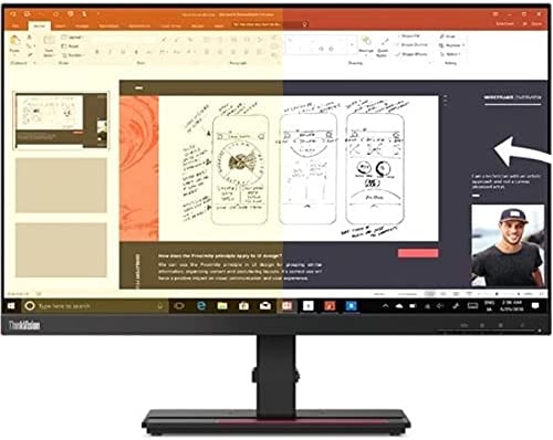 Lenovo ThinkVision P24h-2L 23.8" WQHD WLED LCD Monitor - 16:9 - Raven Black - 24" Class - in-Plane Switching (IPS) Technology - 2560 x 1440-16.7 Million Colors - 300 Nit Typical - 4 ms Ext