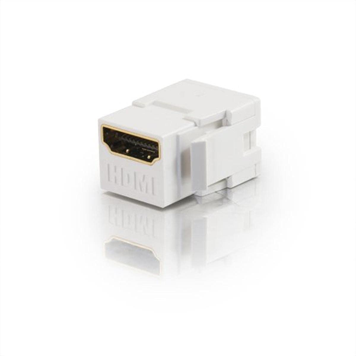 C2g/ cables to go C2G 03345 Snap-In HDMI F/F Keystone Insert Module, TAA Compliant, White Snap in HDMI Keystone Insert White