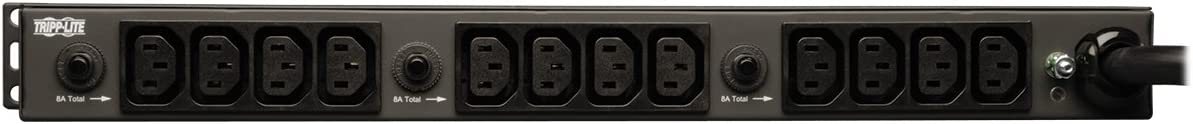 Tripp Lite Basic PDU, 30A, 20 Outlets (16 C13 &amp; 4 C19), 200/208/240V, L6-30P Input, 15' Cord, 1U Rack-Mount Power, 5 Year Warranty (PDU1230) Basic (20 Outlet) Outlet