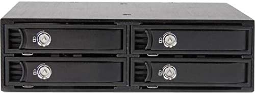 StarTech.com 4-Bay Mobile Rack Backplane for 2.5in SATA/SAS Drives - Hot Swap SSDs/HDDs from 5-15mm - Supports SAS II &amp; SATA III (6 Gbps) (SATSASBP425) 4-Bay (2.5 in SATA/SAS) 1x5.25" Bay