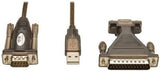 Tripp Lite USB to RS232 Serial Adapter Cable USB-A to DB25 DB9 M/M 5-Feet (U209-005-DB25) Black