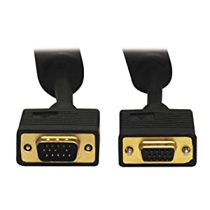 Tripp Lite VGA Monitor Extension Cable RGB Coax High Resolution M/F, 2048 x 1536 (1080p) HD15, 100ft 100' (P500-100) 100 ft.