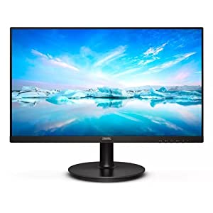 Philips 241V8L 23.8" Full HD WLED LCD Monitor - 16:9 - Textured Black, 24" Class, Vertical Alignment (VA), 1920 x 1080, 16.7 Million Colors, Adaptive Sync, 250 Nit, 4 ms, 75 Hz Refresh Rate, HDMI, VGA