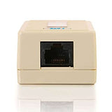 C2g/ cables to go C2G 03835 1-Port Cat5e Surface Mount Box, White