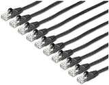 StarTech.com 6 ft. CAT6 Ethernet Cable - 10 Pack - ETL Verified - Black CAT6 Patch Cord - Snagless RJ45 Connectors - 24 AWG Copper Wire - UTP Ethernet Cable (N6PATCH6BK10PK) Black 6 ft / 1.82 m 10 Pack