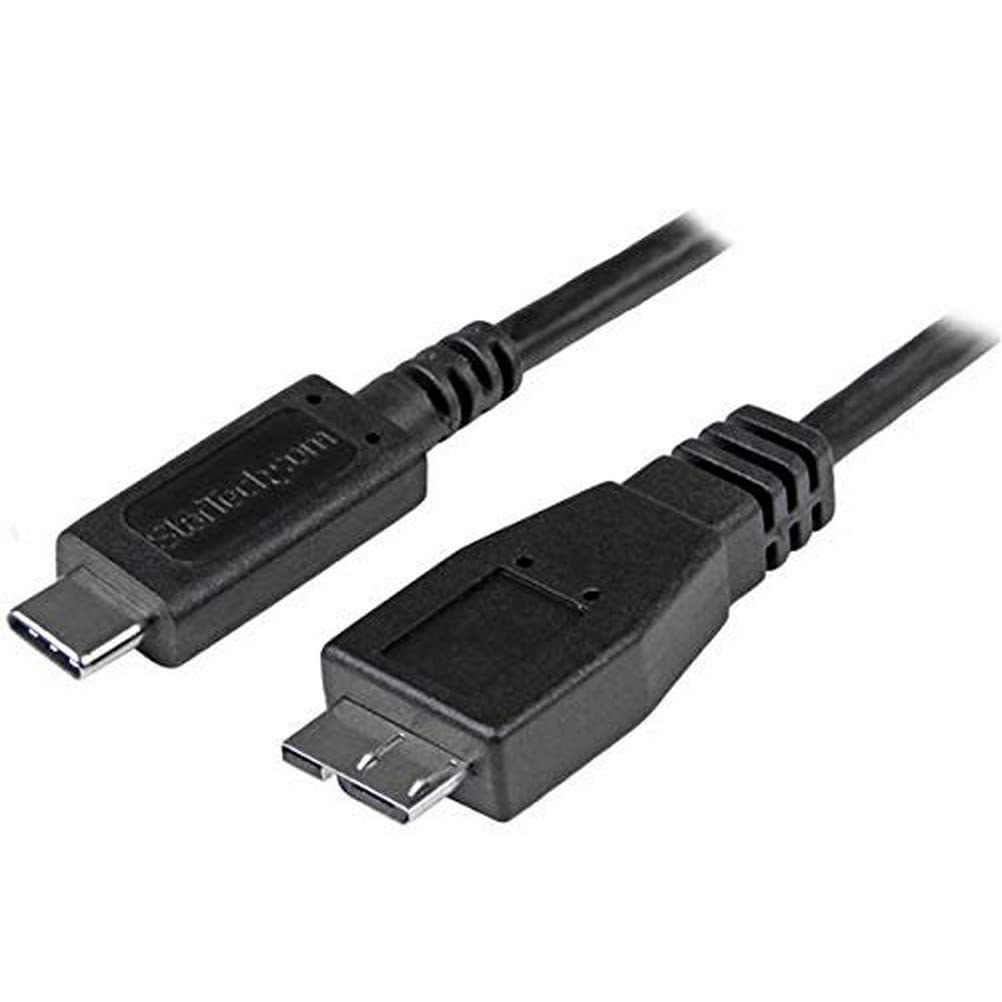 StarTech.com USB C to Micro USB Cable - 3 ft / 1m - USB 3.1 - 10Gbps - Micro USB Cord - USB Type C to Micro USB Cable (USB31CUB1M) USB 3.1 - C to Micro B 3 ft / 1m