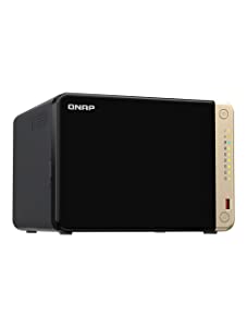 QNAP TS-664-8G-US 6 Bay High-Performance Desktop NAS with Intel Celeron Quad-core Processor, M.2 PCIe Slots and Dual 2.5GbE (2.5G/1G/100M) Network Connectivity (Diskless) 8G RAM 6 Bay Diskless