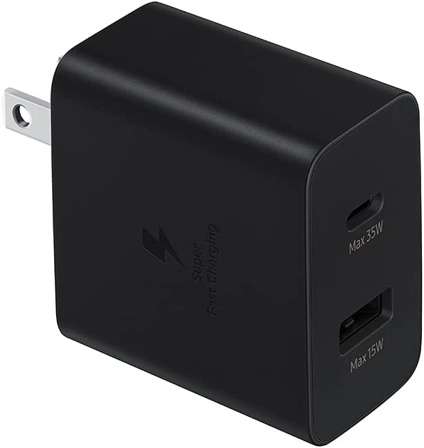 Samsung Official Power Adapter Duo 2-Ports USB-C PD 3.0 Black