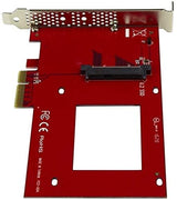 StarTech.com U.2 to PCIe Adapter - x4 PCIe - For 2.5" U.2 NVMe SSD - SFF-8639 PCIe Adapter - U.2 SSD - PCIe SSD - U.2 drive (PEX4SFF8639) 0.9" x 4.8" x 6.5" PCIe