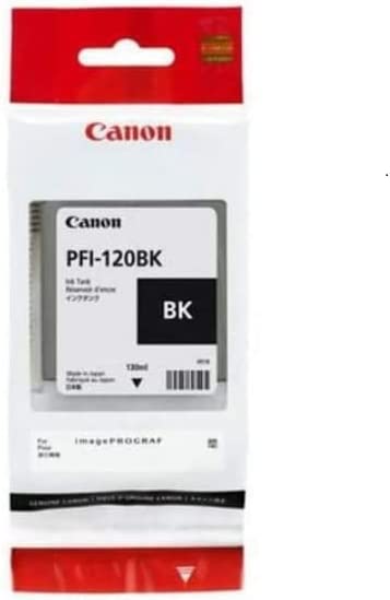 Canon PFI-120BK Pigment Black Ink Tank 130ml in Retail Packaging