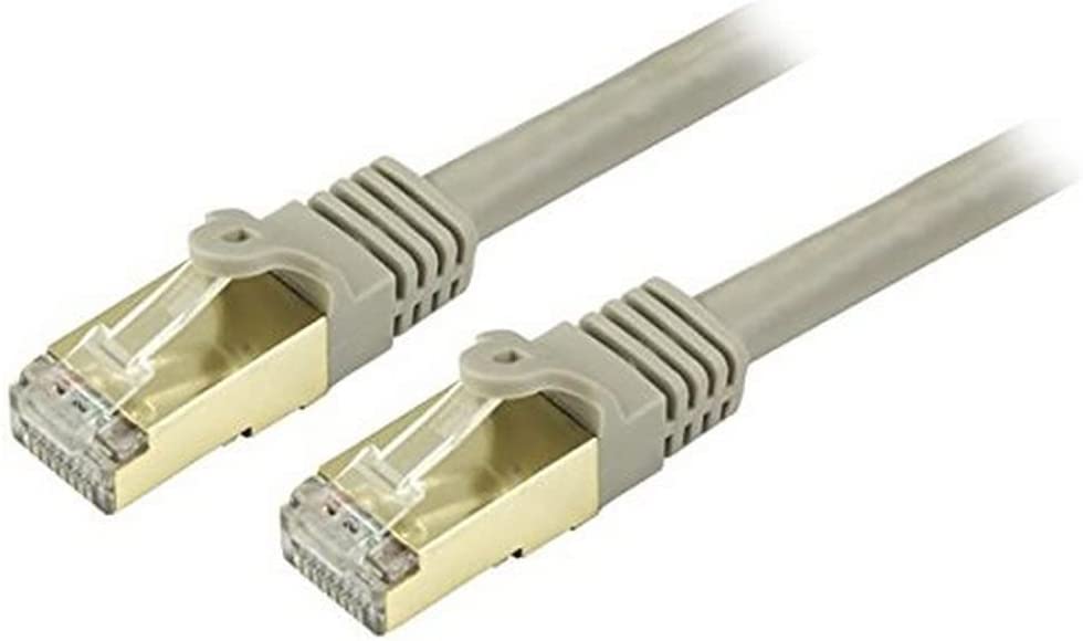 StarTech.com 35ft CAT6a Ethernet Cable - 10 Gigabit Shielded Snagless RJ45 100W PoE Patch Cord - 10GbE STP Network Cable w/Strain Relief - Gray Fluke Tested/Wiring is UL Certified/TIA (C6ASPAT35GR) 35 ft / 10.5m Gray