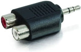 C2g/ cables to go C2G 40645 3.5mm Stereo Male To Dual RCA Female Audio Adapter, TAA Compliant, Black
