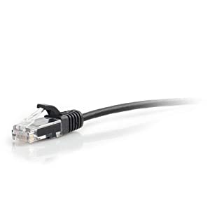 C2g/ cables to go C2G 01105 Cat6 Slim Cable - Snagless Unshielded Slim Network Patch Cable, Black (6 Feet, 1.82 Meters) 28 AWG 6-feet Black