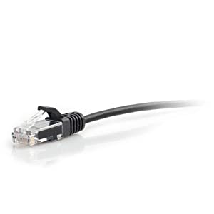 C2g/ cables to go C2G 01109 Cat6 Slim Cable - Snagless Unshielded Ethernet Network Patch Cable, Black (10 Feet, 3.04 Meters) 28 AWG 10-feet Black