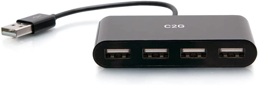 C2g/ cables to go C2G 4-Port USB-A 3.0 Hub - SuperSpeed USB 5Gbps, Black (C2G54462)