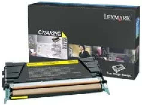 Lexmark C734A2YG Laser Printer Toner Cartridge Yellow
