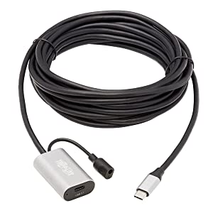 Tripp Lite USB C Active Extension Cable USB C to USB C USB 3.1 Gen 1 M/F 5M (U330-05M-C2C)