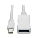 Tripp Lite 3Ft Mini Displayport 1.2A to DisplayPort Video Adapter Converter Cable 4Kx2K @ 60Hz M/F 3' (P139-003-DP-V2B) 3 ft. Mini DP 1.2a