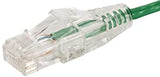 Monoprice Cat6 Ethernet Patch Cable - 1 feet - Green | Snagless RJ45 Stranded 550MHz UTP CMR Riser Rated Pure Bare Copper Wire 28AWG - SlimRun Series 1 Feet Green