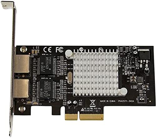 StarTech.com 2 Port PCIe Network Card - RJ45 Port - Intel i350 Chipset - Ethernet Server / Desktop Network Card - Dual Gigabit NIC Card (ST2000SPEXI)