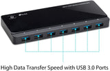 TP-Link Powered USB Hub 3.0 with 7 USB 3.0 Data Ports and 2 Smart Charging USB Ports. Compatible with Windows, Mac, Chrome &amp; Linux OS, with Power On/Off Button, 12V/4A Power Adapter(UH720)
