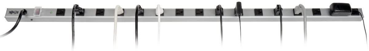 Tripp Lite 16 Outlet Surge Protector Power Strip, 15ft Long Cord, Metal, SS7415-15, Silver 16 Outlet Power Strip