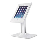 SIIG Security Lockable Countertop Kiosk &amp; Tilting Adjustable Metal POS Stand for iPad (2/3/4/Air/Air2/Gen5/Gen6) - CE-MT2611-S1 Screen Size 9.7" and Below