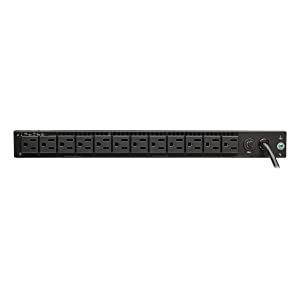 Tripp Lite 24-Port Gigabit Ethernet Switch L2 Managed 2 Dedicated SFP Slots 10/100/1000Mbps w/12-Outlet PDU (NSS-G24D2) 24-Port w/ PDU Managed