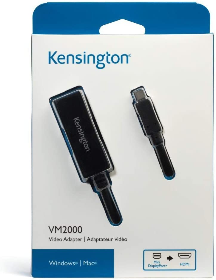 Kensington VM2000 Mini DisplayPort to HDMI Video Adapter (K33986WW)