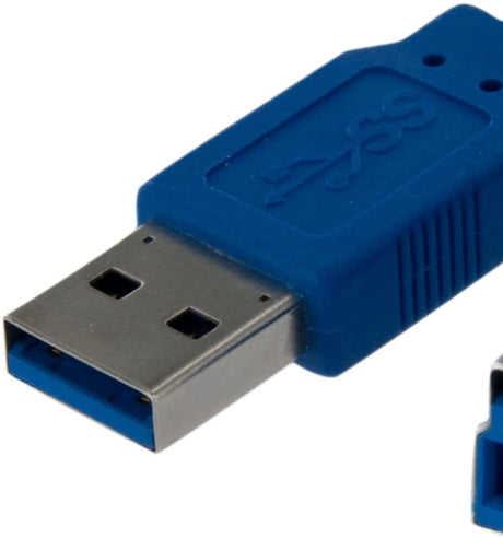 StarTech.com 1 ft / 30cm SuperSpeed USB 3.0 Cable A to B - USB 3 A (m) to USB 3 B (m) (USB3SAB1),Blue 1 ft / 30cm Blue