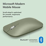 Microsoft Wireless Bluetooth Mouse (2022), Sculpted Design for Ultimate Comfort and Smooth Scrolling, up to 1 Year of Battery Life, 2.4G Range, Forest Color