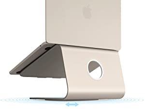 Rain Design mStand360 Laptop Stand with Swivel Base, Starlight (10093) Starlight mStand360