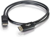 C2g/ cables to go C2G Display Port Cable, 8K, Male to Male, Black, 3 Feet (0.91 Meters), Cables to Go 54400 Male to Male Cable 3 Feet