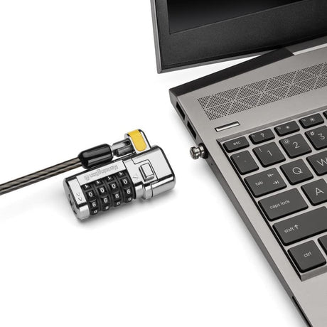 Kensington ClickSafe Universal Combination Laptop Lock - Master Coded - Carbon Steel, Plastic - 5.91 ft - for Notebook