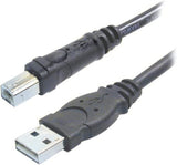 Belkin - F3U133b10 (F3U133b10) Hi-Speed USB A/B Cable, USB Type-A and USB Type-B (10 Feet) Black