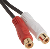 C2g/ cables to go C2G Value Series One RCA Mono Male to Two RCA Stereo Female Y-Cable, Black (6 Inches) - 03177 RCA Male to RCA Female 0.5 Feet Black